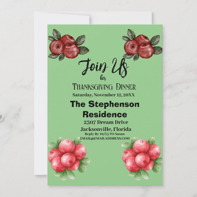 Invitation Famille de feuillages d'automne simple Rassembleme (Devant)