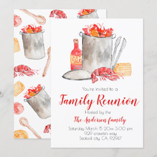 Invitation Famille d'écouvillonnage Famille de Réunion