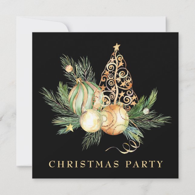 Invitation *~* Famille Entreprise AP20 - Fête de Noël TREE (Devant)