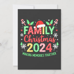 Invitation Famille Noël 2024 Xmas Family Matching