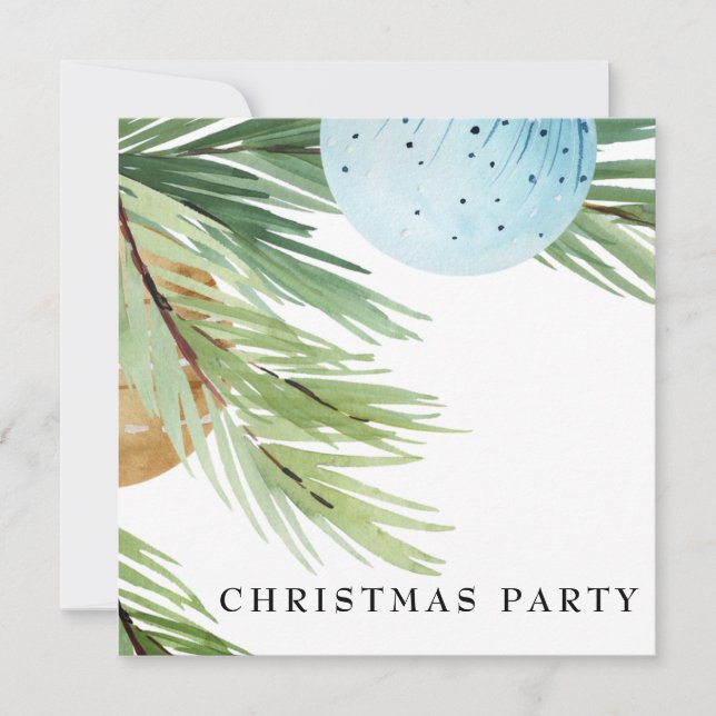 Invitation *~* Famille ou entreprise AP20 Fête de Noël (Devant)