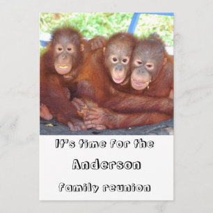 Invitation Famille Retrouvailles amusantes et gentilles