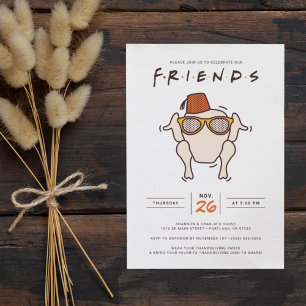 Invitation FAMILLES série T.V.   Friendsgiving Party Invitati