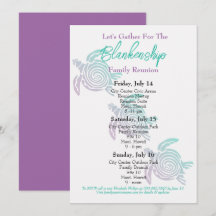 Family Reunion Tribal Art Turtle Événement de troi