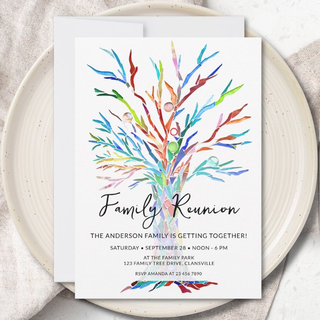Invitation Family Tree Family Reunion (Créateur téléchargé)