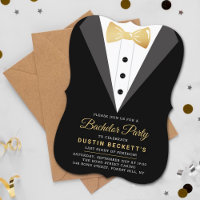 Fancy Gold Foil Tuxedo Bachelor