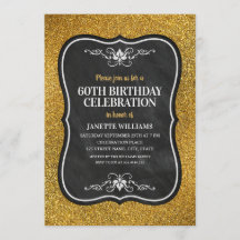 Fancy Golden Parties scintillant Adulte 60e Annive