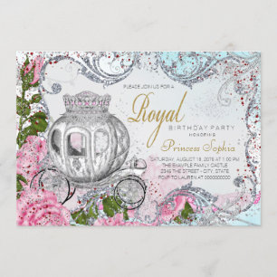 Invitation Fancy Royal Birthday Party Princess