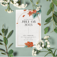 Fancy Tropical Flowers Mariage - Enregistrer La Da