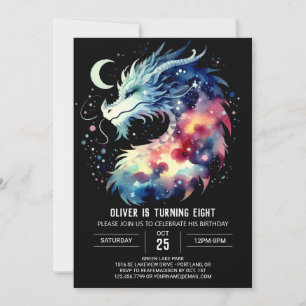 Invitation Fantastique Dragon Enfants d'anniversaire