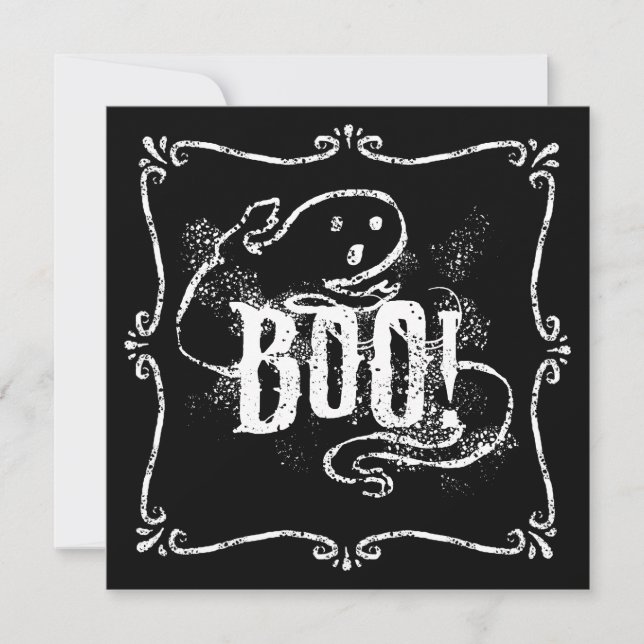 Invitation Fantôme Boo (Devant)
