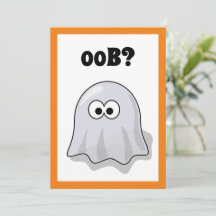 Fantôme Confus Dit "Oob?" Dessin Animé Drôle d'Hal