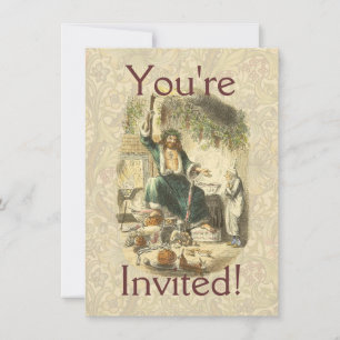 Invitation Fantôme de Noël Présent Scrooge