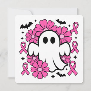 Invitation Fantôme de sensibilisation au cancer du sein avec 