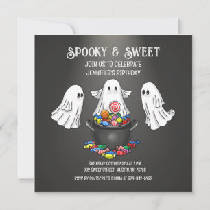Invitation Fantôme d'Halloween effrayant