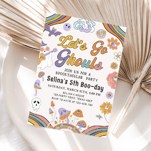 Invitation Fantôme Halloween Anniversaire Super Allons Gouls