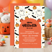 Fantôme mignon et fête d'Halloween Citrouille