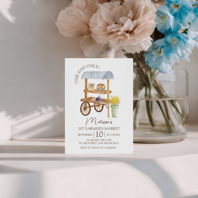 Invitation Farmer’s Market Birthday Invite (Créateur téléchargé)