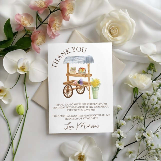 Invitation Farmer’s Market Thank You Card (Créateur téléchargé)