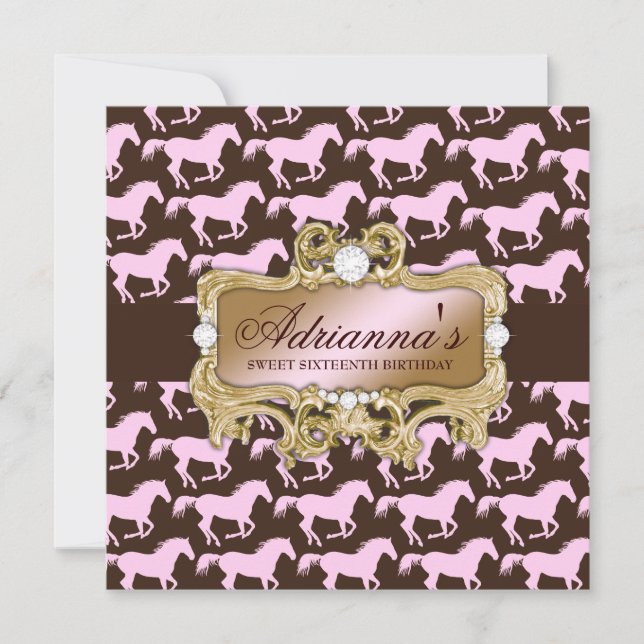 Invitation fascinante d'anniversaire de la (Devant)