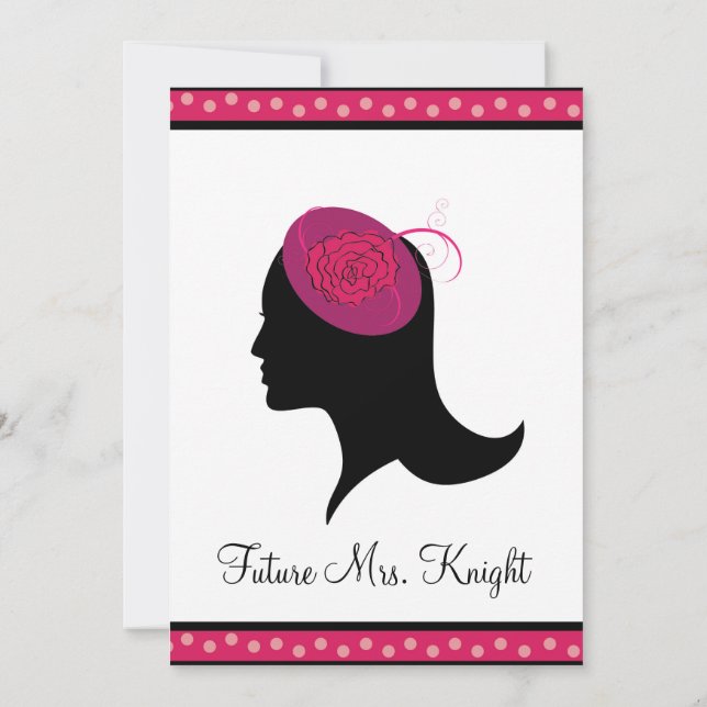 Invitation Fascinateur Casquette Thé nuptiale de douche Invit (Dos)