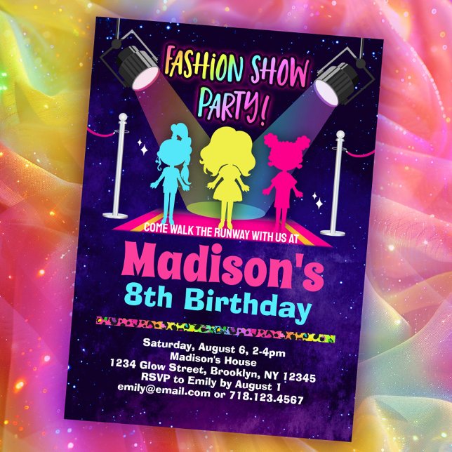 Invitation Fashion Show Anniversaire (Créateur téléchargé)