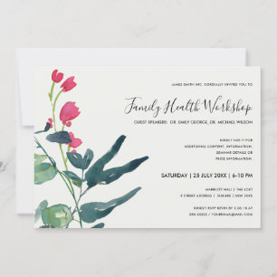 INVITATION FAUNE VERTE ROSE EUCALYPTUS WREATH WORKSHOP