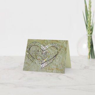 Invitation Fausses pierres et dentelle