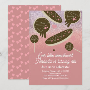 Invitation Faux Pailleté De La Saint-Valentin Boulangerie Suc