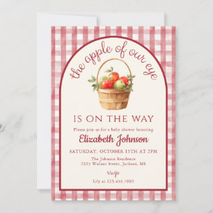 Invitation Faveur de notre œil Fête de bébé QR Genre Neutre