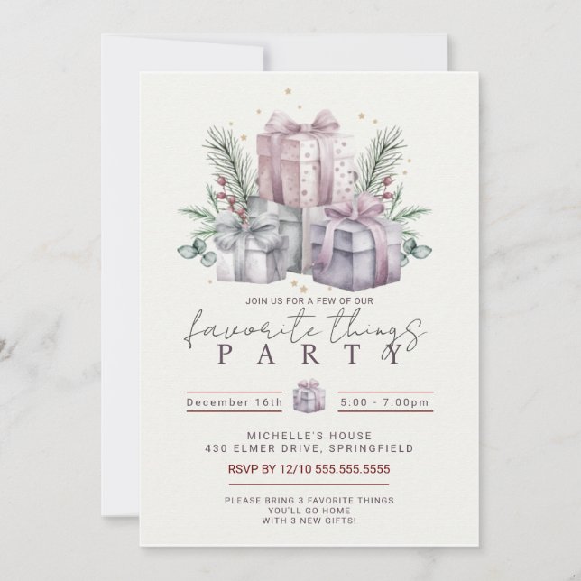 Invitation Favoris (Devant)