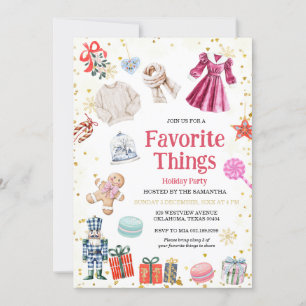 Invitation Favoris Fêtes de Noël Fête