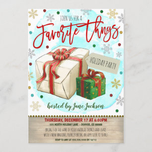 Invitation Favoris Noël Fête
