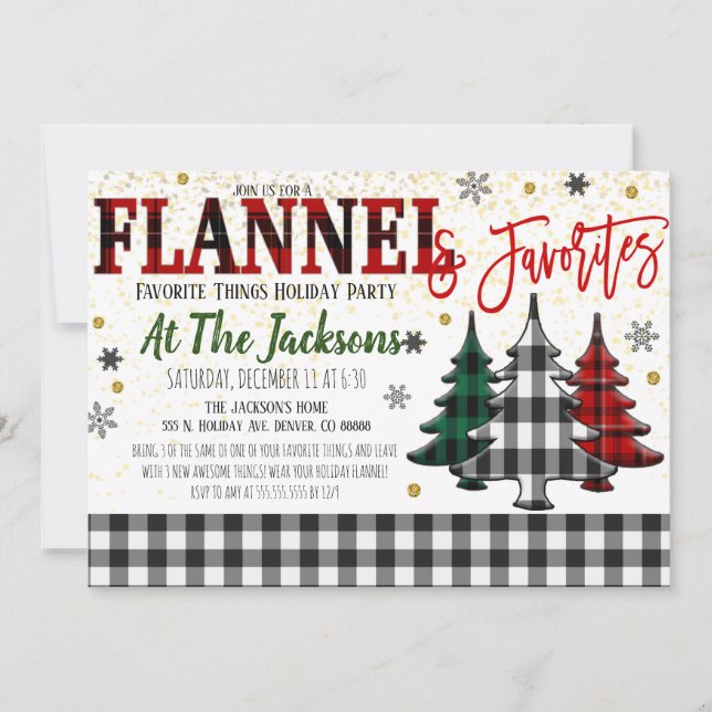 Invitation Favoris Things Party (Devant)