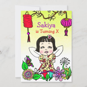Invitation Fée asiatique