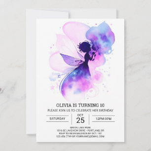 Invitation Fée Boho moderne Anniversaire