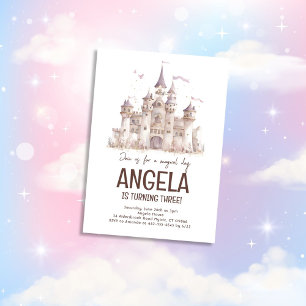 Invitation Fée Conte Magique fête anniversaire