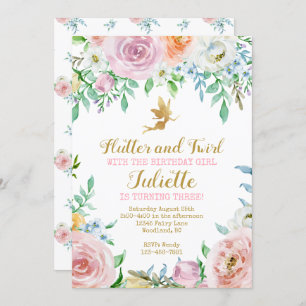 Invitation Fée Florale, Invitation Fée