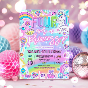 Invitation Fée pour toujours une fête d'anniversaire de conte