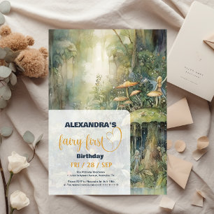 Invitation Fée Premier Anniversaire de la Fille