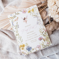 Fée Première aquarelle Florale Filles 1er annivers