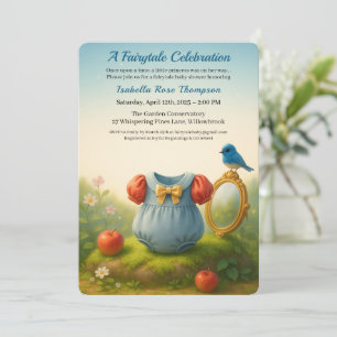 Invitation Fée Princesse de la Forêt Enchantée Baby Shower Co