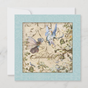 Invitation Féeries enchantées Fées Floral Vintage Mariages
