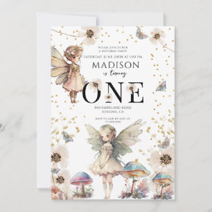 Invitation Fées magiques 1er anniversaire