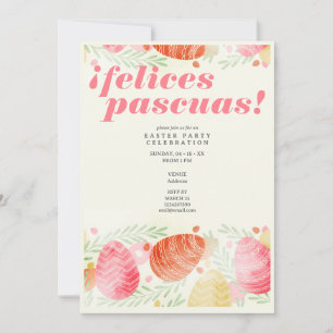 Invitation Felices Pascuas Pâques Celebración de Resurrección
