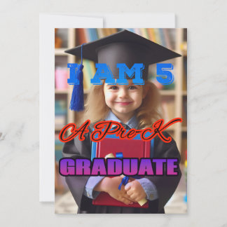 Invitation "Félicitations à notre diplômé de pré-maternelle !