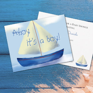 Invitation Félicitations C'est un Garçon pour une Baby Shower