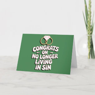 Invitation Félicitations De Ne Plus Vivre Dans Le Mariage Drô
