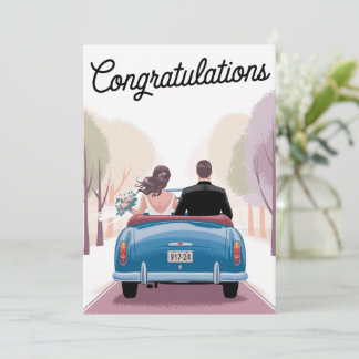 Invitation Félicitations Femme mariage mariée Cadeau de maria