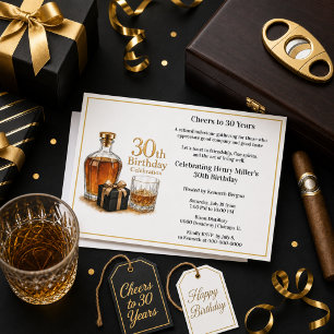Invitation Félicitations pour la fête des 30 ans